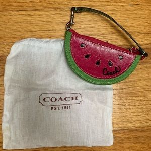 NWOT Coach Mini Watermelon Slice Purse